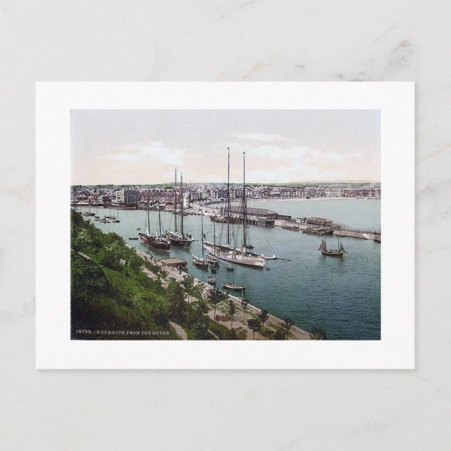 Cartão Postal Vintage England Weymouth 1890 (Frente)