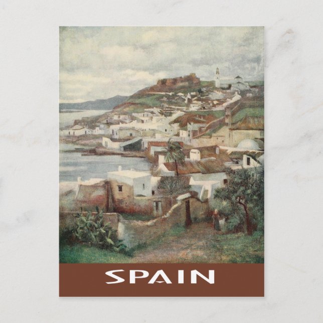 Cartão Postal Vintage Espanha Ayamonte (Frente)