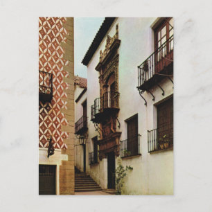 Cartão Postal Vintage Espanha, Barcelona, Pueblo Espanol