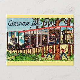 Cartão Postal Vintage Estado de Washington