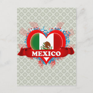 Cartão Postal Vintage Eu Amo México