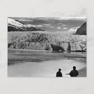 Cartão Postal Vintage EUA Alasca glaciar Mendenhall Juneau