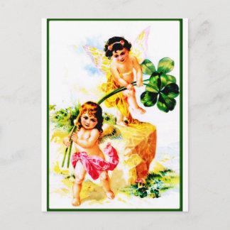 Cartão Postal Vintage Fairies