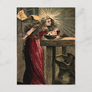 Cartão Postal Vintage Fairy GodMãe