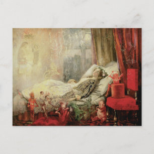 Cartão Postal Vintage Fairy Tale, Coisas que Sonham São Feitas 