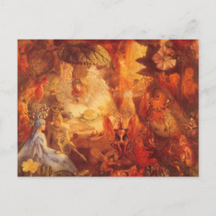 Cartão Postal Vintage Fairy Tale The Captive Robin de Fitzgerald