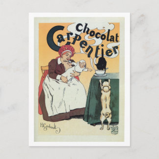 Cartão Postal Vintage, famosa propaganda francesa do cacau