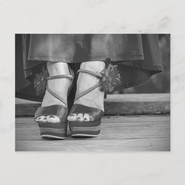 Cartão Postal Vintage Fashion Fotografia (Frente)