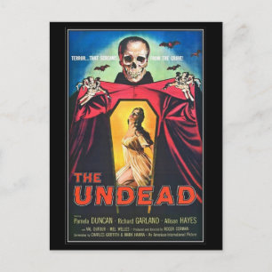 Cartão Postal Vintage filme horror -