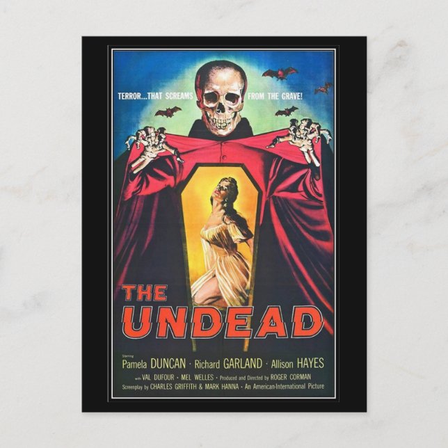 Cartão Postal Vintage filme horror - (Frente)