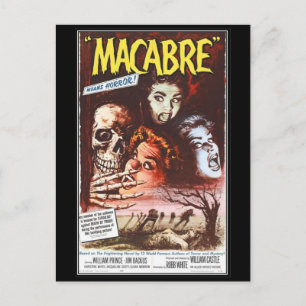Cartão Postal Vintage filme horror -
