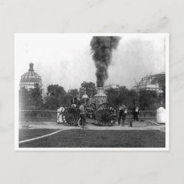 Cartão Postal Vintage Fire Engine, Exposição Columbia de Chicago