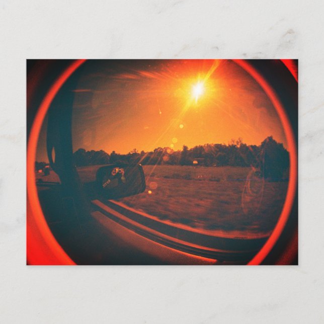 Cartão postal Vintage Fisheye Lens (Frente)