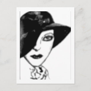 Cartão postal Vintage - Flapper