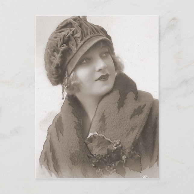 Cartão Postal Vintage Flapper (95) (Frente)