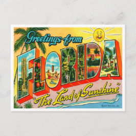 Cartão postal Vintage Florida