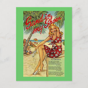 Cartão Postal Vintage Florida, EUA -