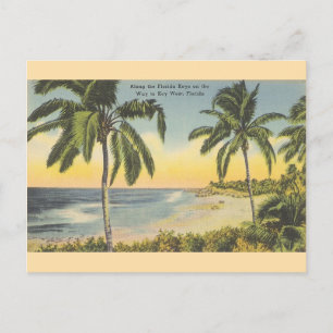 Cartão postal Vintage Florida Keys to Key West Vi