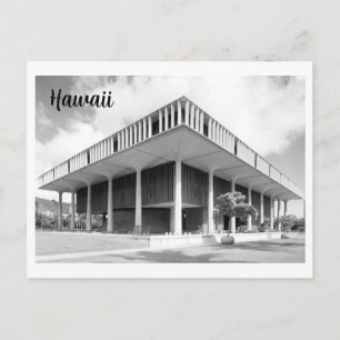 Cartão Postal Vintage Foto do Capitólio Estadual do Havaí