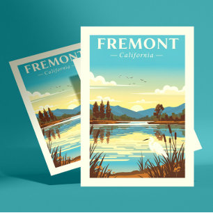 Cartão Postal Vintage Fremont California