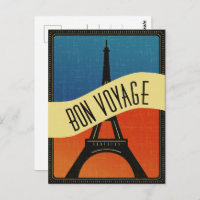 Vintage French Flag Paris Eiffel Tower Viagem