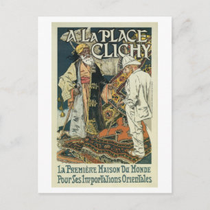 Cartão Postal Vintage French Oriental Import business ad (1)
