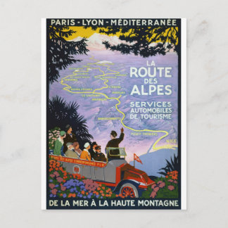 Cartão Postal Vintage French Poster de viagens Art