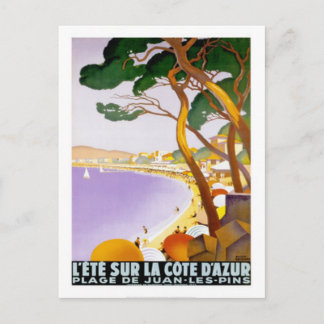 Cartão Postal Vintage French Riviera, França -