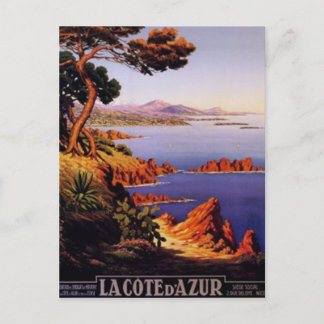 Cartão Postal Vintage French Riviera, França -