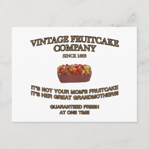 Cartão Postal Vintage Fruitcake Company