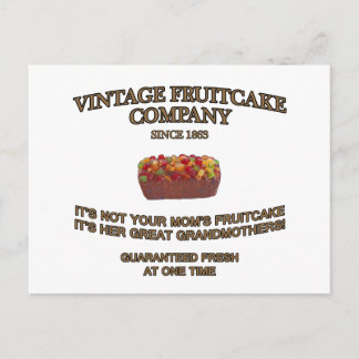Cartão Postal Vintage Fruitcake Company