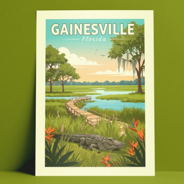 Cartão Postal Vintage Gainesville Florida (Criador carregado)