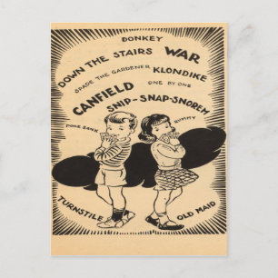 Cartão Postal Vintage Games