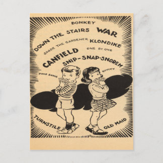 Cartão Postal Vintage Games