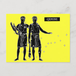 Cartão Postal Vintage Gemini