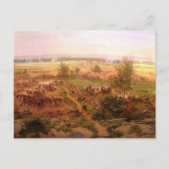 Cartão Postal Vintage Gettysburg Cyclorama Paul Philippoteaux (Frente)