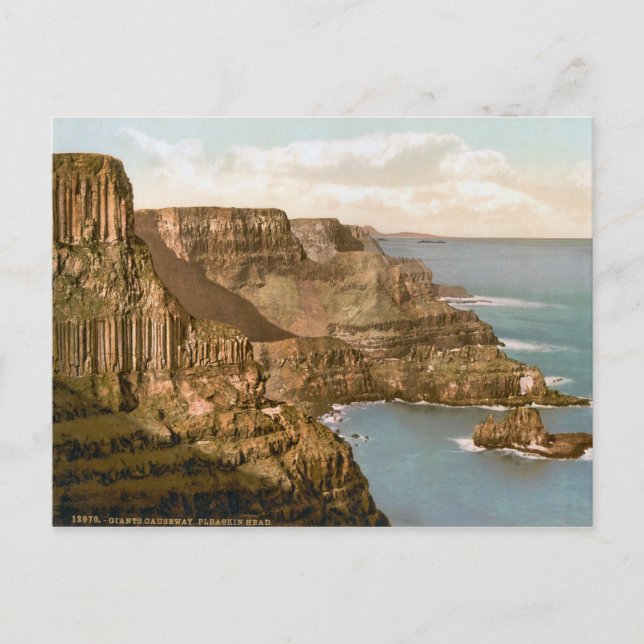 Cartão Postal Vintage Giant's Causeway Ireland (Frente)