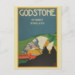 Cartão Postal Vintage Godstone Surrey England Viagem