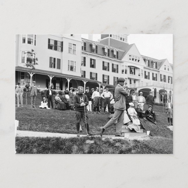 Cartão Postal Vintage Golf, 1890 (Frente)