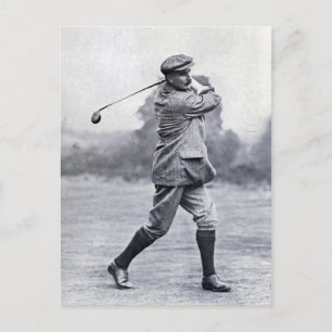 Cartão Postal Vintage Golfer: Harry Vardon