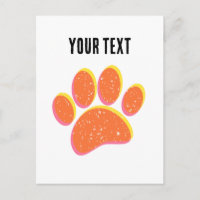 Vintage Grainy Dog Pawprint