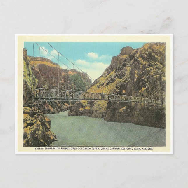 Cartão Postal Vintage Grand Canyon (Frente)