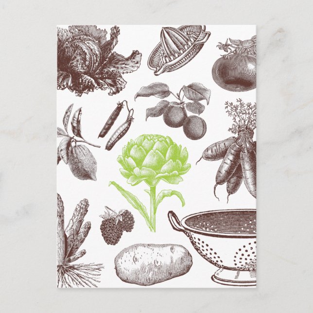 Cartão Postal Vintage Greenmarket (Frente)