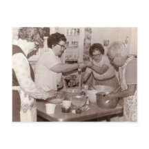 Vintage group de cozinhar feminino