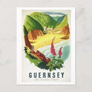 Cartão Postal Vintage Guernsey O Cartão-Postal Da Ilha Sunshine