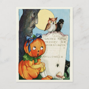 Cartão postal Vintage Halloween