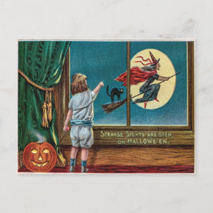 Cartão Postal Vintage Halloween
