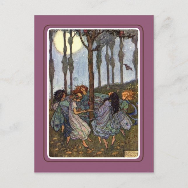 Cartão Postal Vintage Halloween (Frente)