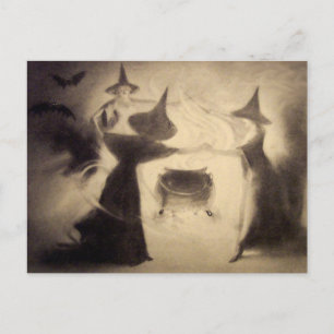 Cartão postal Vintage Halloween