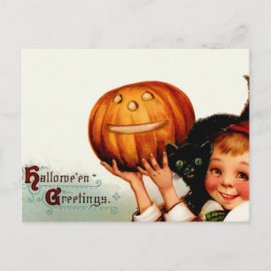 Cartão postal Vintage Halloween